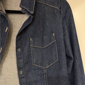 ZARA Fitted Denim Button-Up Shirt